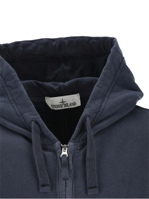 Felpa con cappuccio full zip STONE ISLAND | 6100067S0A20V0020